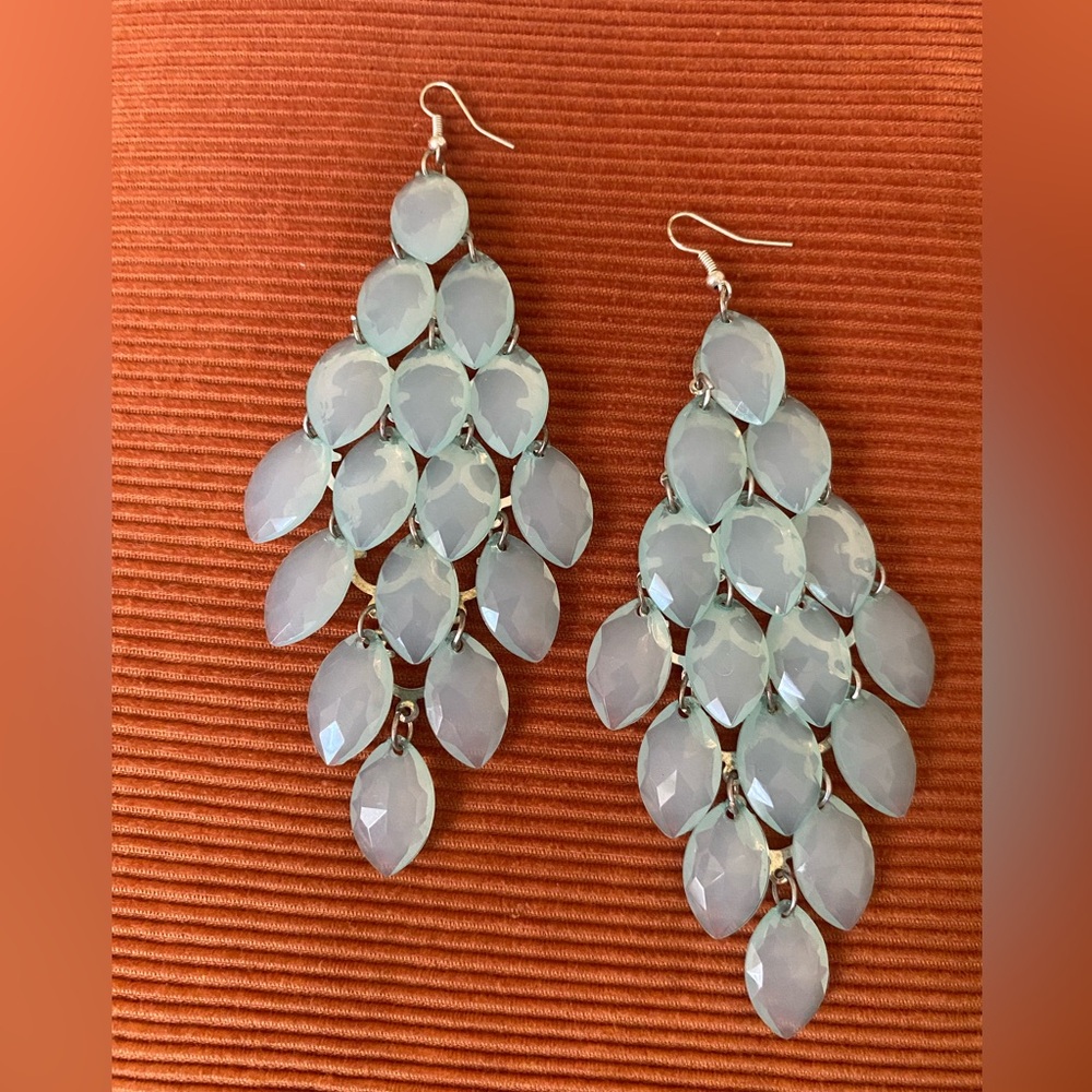 Lucite/Plastic Dangle Earrings